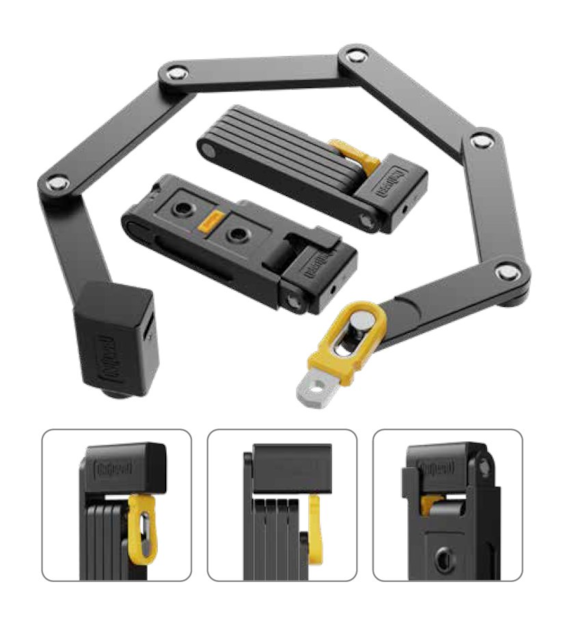 Zapięcie rowerowe składane ONGUARD FOLDING LOCK K9-QR 8610, Długość: 112cm (NEW)