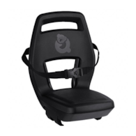 Fotelik dziecięcy QIBBEL JUNIOR 6+ Midnight Black black/black, mocowanie na bagażnik, udźwig 35kg (NEW 2026)