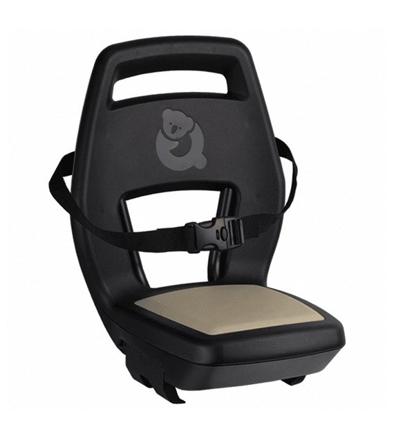 Fotelik dziecięcy QIBBEL JUNIOR 6+ Khaki black/sand, mocowanie na bagażnik, udźwig 35kg (NEW 2026)