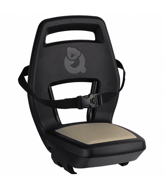 Fotelik dziecięcy QIBBEL JUNIOR 6+ Khaki black/sand, mocowanie na bagażnik, udźwig 35kg (NEW 2026)