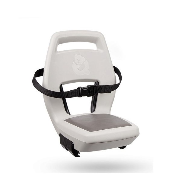 Fotelik dziecięcy QIBBEL JUNIOR 6+ Pebble Grey beige/brown, mocowanie na bagażnik, udźwig 35kg (NEW 2026)