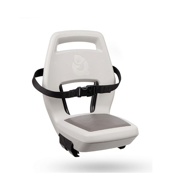 Fotelik dziecięcy QIBBEL JUNIOR 6+ Pebble Grey beige/brown, mocowanie na bagażnik, udźwig 35kg (NEW 2026)