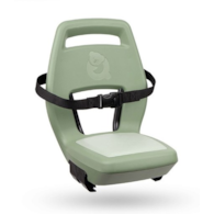Fotelik dziecięcy QIBBEL JUNIOR 6+ Sage Green green/green, mocowanie na bagażnik, udźwig 35kg (NEW 2026)