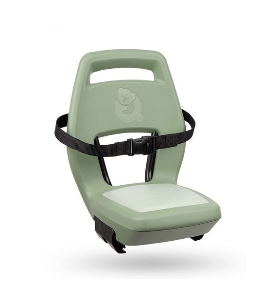 Fotelik dziecięcy QIBBEL JUNIOR 6+ Sage Green green/green, mocowanie na bagażnik, udźwig 35kg (NEW 2026)