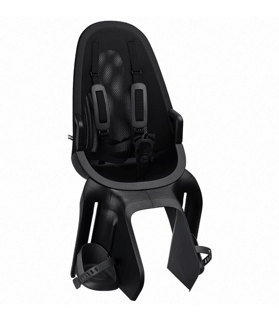 Fotelik dziecięcy QIBBEL AIR AVS+ midnight black, mocowanie na bagażnik z systemem AVS, udźwig 22kg (NEW 2026)
