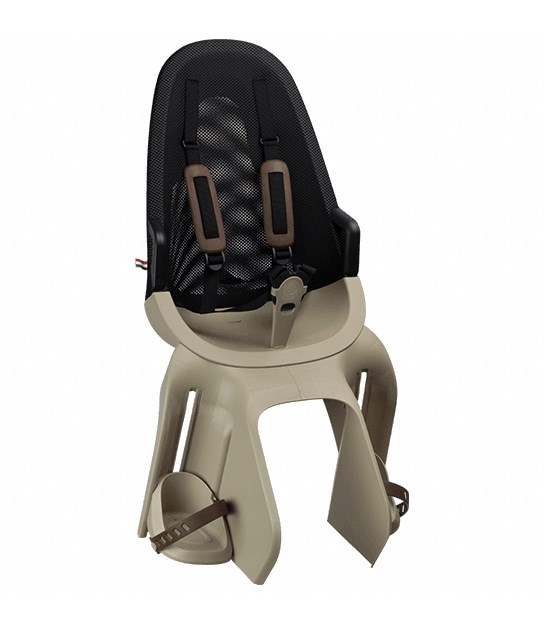 Fotelik dziecięcy QIBBEL AIR CARRIER cappucino, mocowanie na bagażnik, udźwig 22kg (NEW 2026)