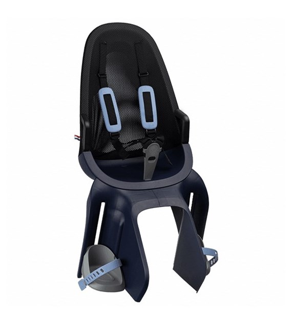 Fotelik dziecięcy QIBBEL AIR SEATPOST denim blue, mocowanie na rurze podsiodłowej + moduł mocujący, udźwig 22kg (NEW 2026)