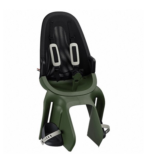 Fotelik dziecięcy QIBBEL AIR SEATPOST magic green, mocowanie na rurze podsiodłowej + moduł mocujący, udźwig 22kg (NEW 2026)