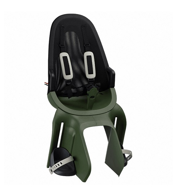 Fotelik dziecięcy QIBBEL AIR SEATPOST magic green, mocowanie na rurze podsiodłowej + moduł mocujący, udźwig 22kg (NEW 2026)
