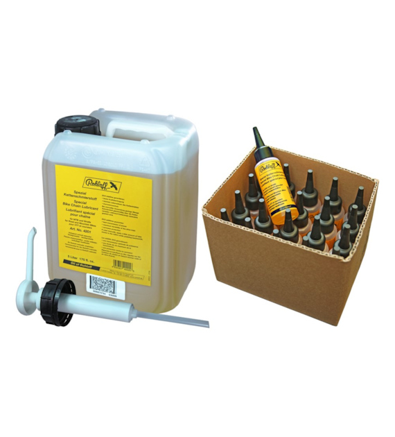 Zestaw Specjalny olej ROHLOFF SET (20x50ml + 1x kanister 5L + 1x podajnik z pompką) (NEW)