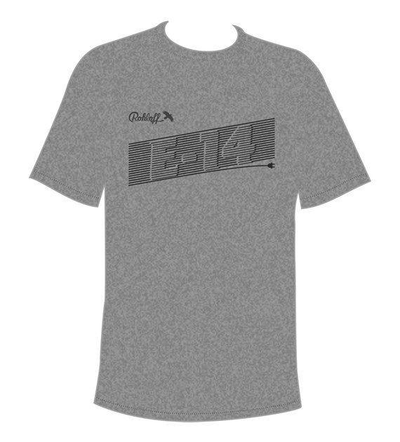 T-shirt ROHLOFF E-14 LOGO grey roz. XXXL (NEW 2023)