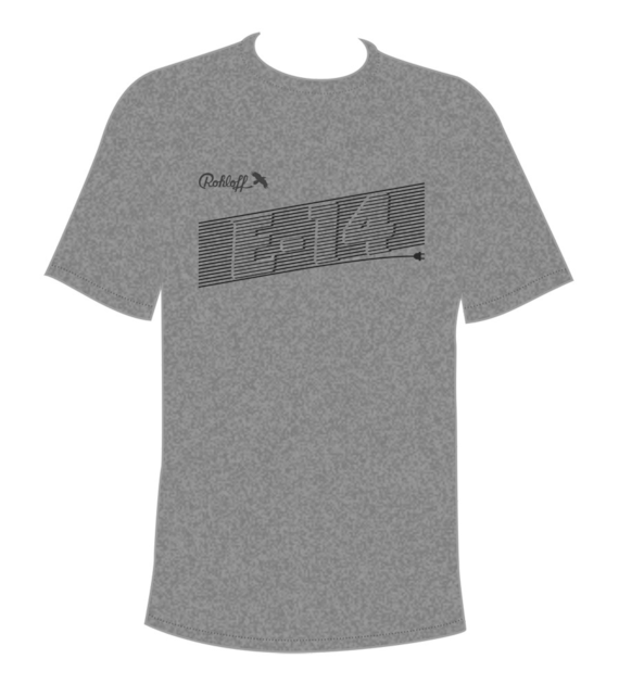 T-shirt ROHLOFF E-14 LOGO grey roz. XXXL (NEW 2023)