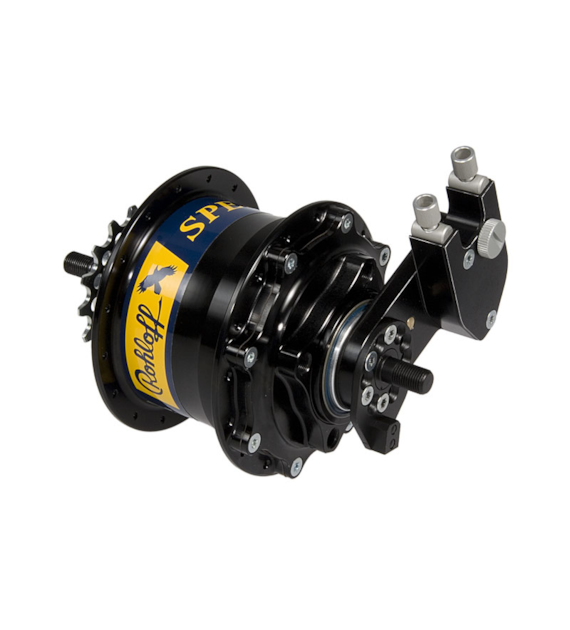 Piasta ROHLOFF SPEEDHUB 500/14 TS DB OEM 36 otw. Czarna, Zestaw (Pod oś gwintowaną TS/Hamulec Tarczowy/Adapter OEM) (NEW)
