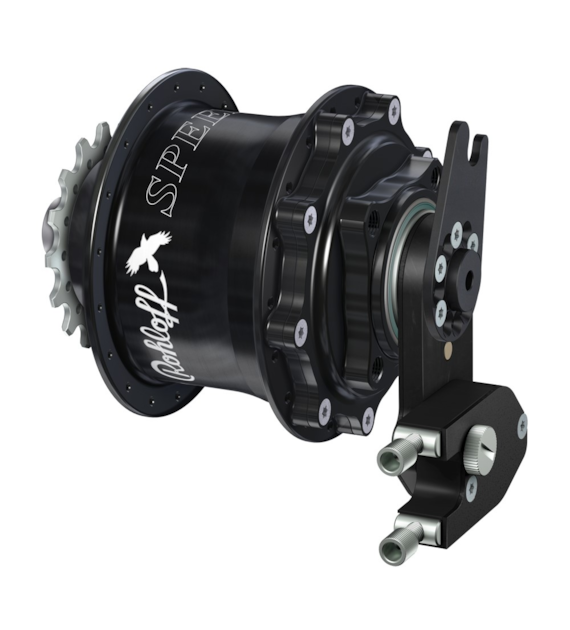 Piasta ROHLOFF SPEEDHUB 500/14 A12 DB OEM2 36 otw. Czarna, Zestaw (Pod Sztywną Oś/Hamulec Tarczowy/Adapter OEM2) (NEW)