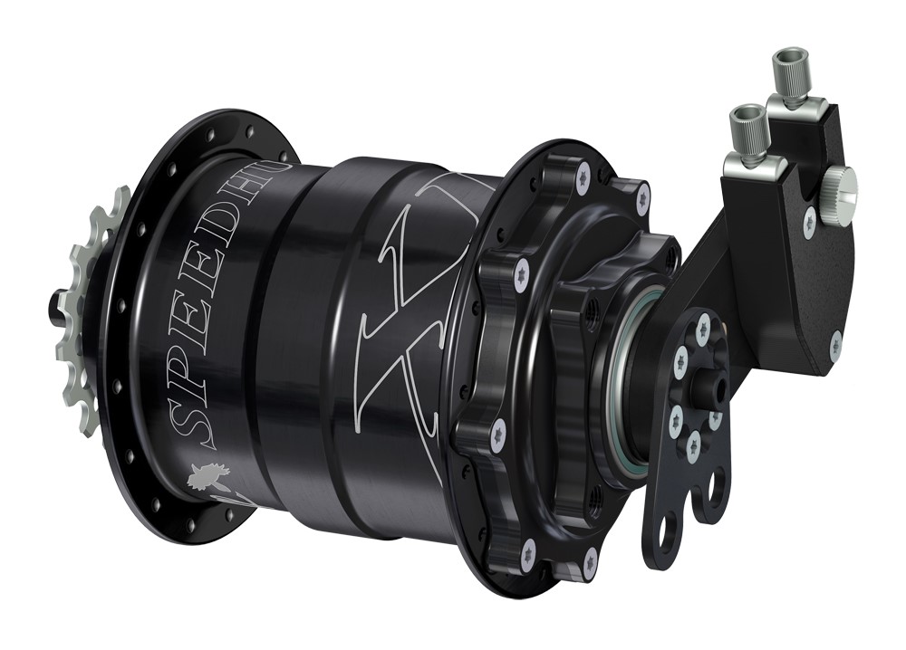 Piasta ROHLOFF Speedhub 500/14 CC DB XL 32 otw. Czarna, Zestaw (Pod oś Quick Release/Hamulec Tarczowy/Adapter Standard/O.L.D.170mm) (NEW)