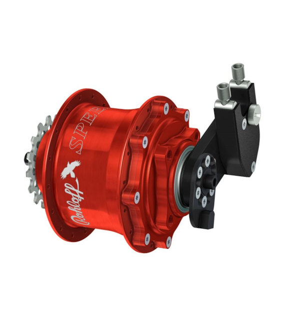 Piasta ROHLOFF SPEEDHUB 500/14 CC DB OEM 32 otw. Czerwonaa, Zestaw (Pod oś Quick Release/Hamulec Tarczowy/Adapter OEM) (NEW)