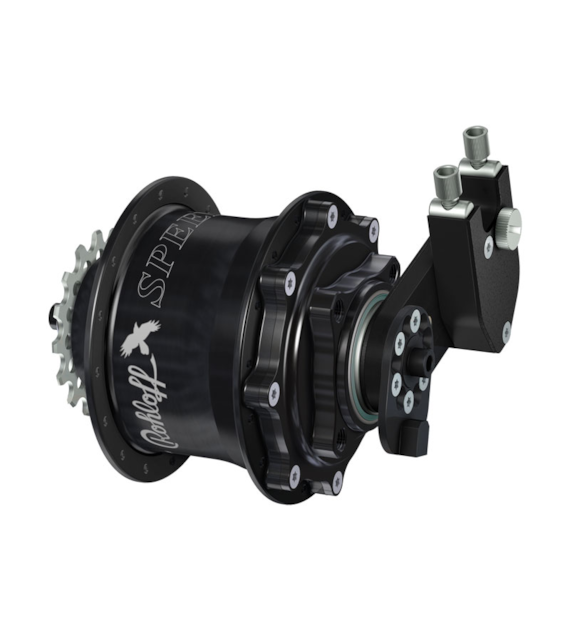Piasta ROHLOFF SPEEDHUB 500/14 CC DB PM 32 otw. Czarna, Zestaw (Pod oś Quick Release/Hamulec Tarczowy/Adapter PM) (NEW)
