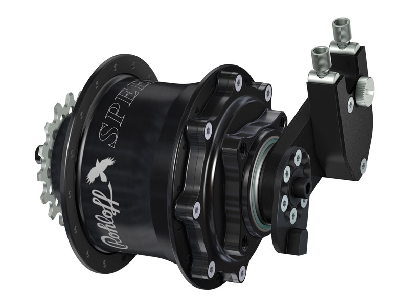 Piasta ROHLOFF SPEEDHUB 500/14 CC DB PM 32 otw. Czarna, Zestaw (Pod oś Quick Release/Hamulec Tarczowy/Adapter PM) (NEW)