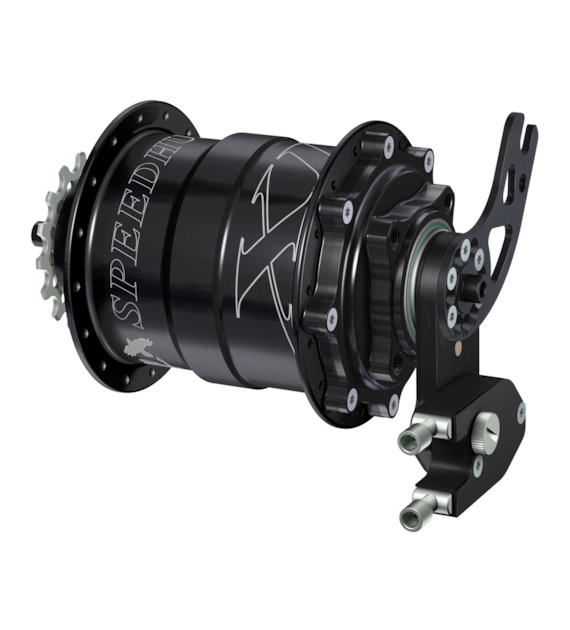 Piasta ROHLOFF SPEEDHUB 500/14 CC DB PM XL 32 otw. Czarna, Zestaw (Pod oś Quick Release/Hamulec Tarczowy/Adapter PM/O.L.D.170mm) (NEW)