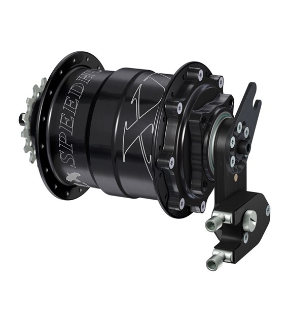 Piasta ROHLOFF SPEEDHUB 500/14 CC DB OEM2 XL 32 otw. Czarna, Zestaw (Pod oś Quick Release/Hamulec Tarczowy/Adapter OEM2/O.L.D.170mm) (NEW)