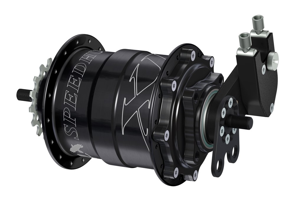 Piasta ROHLOFF SPEEDHUB 500/14 TS DB XL 32 otw. Czarna, Zestaw (Pod oś gwintowaną TS/Hamulec Tarczowy/Adapter Standard/O.L.D.170mm) (NEW)