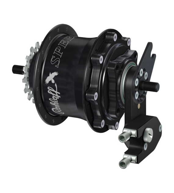 Piasta ROHLOFF SPEEDHUB 500/14 TS DB OEM2 32 otw. Czarna, Zestaw (Pod oś gwintowaną TS/Hamulec Tarczowy/Adapter OEM2) (NEW)