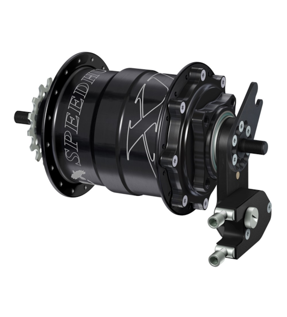 Piasta ROHLOFF SPEEDHUB 500/14 TS DB OEM2 XL 32 otw. Czarna, Zestaw (Pod oś gwintowaną TS/Hamulec Tarczowy/Adapter OEM2/O.L.D.170mm) (NEW)