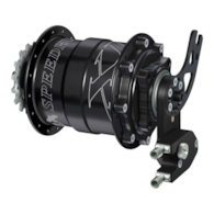 Piasta ROHLOFF SPEEDHUB 500/14 A12 DB PM XL 32 otw. Czarna, Zestaw (Pod Sztywną Oś/Hamulec Tarczowy/Adapter PM/O.L.D.177mm) (NEW)