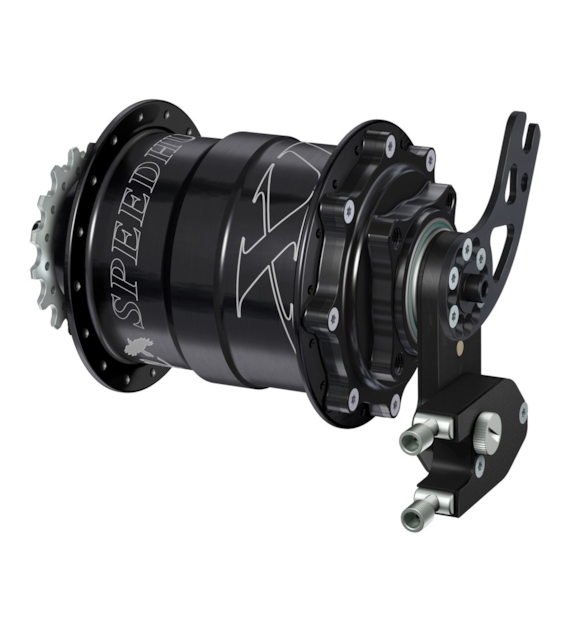 Piasta ROHLOFF SPEEDHUB 500/14 A12 DB PM XL 32 otw. Czarna, Zestaw (Pod Sztywną Oś/Hamulec Tarczowy/Adapter PM/O.L.D.177mm) (NEW)