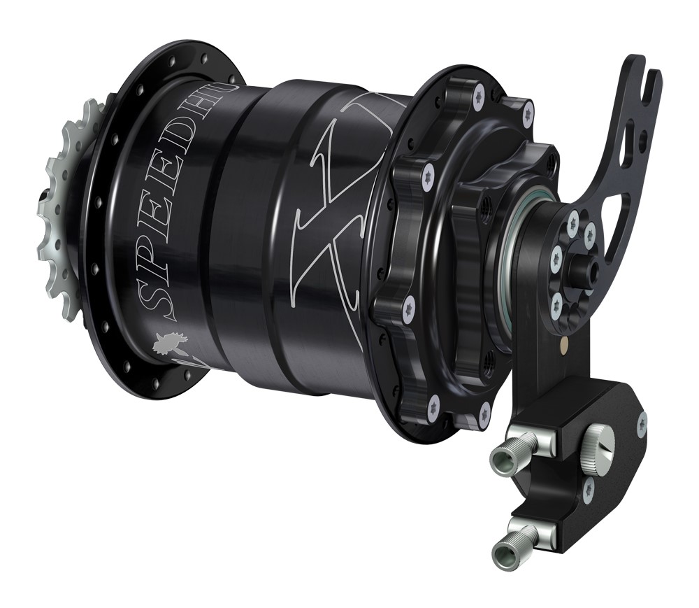 Piasta ROHLOFF SPEEDHUB 500/14 A12 DB PM XL 32 otw. Czarna, Zestaw (Pod Sztywną Oś/Hamulec Tarczowy/Adapter PM/O.L.D.177mm) (NEW)