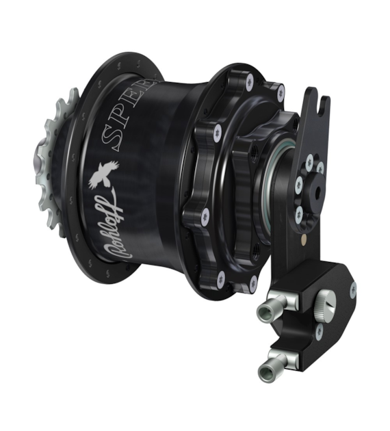 Piasta ROHLOFF SPEEDHUB 500/14 A12 DB OEM2 32 otw. Czarna, Zestaw (Pod Sztywną Oś/Hamulec Tarczowy/Adapter OEM2) (NEW)