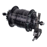Piasta ROHLOFF SPEEDHUB 500/14 A12 DB OEM2 XL 32 otw. Czarna, Zestaw (Pod Sztywną Oś/Hamulec Tarczowy/Adapter OEM2/O.L.D.177mm) (NEW)