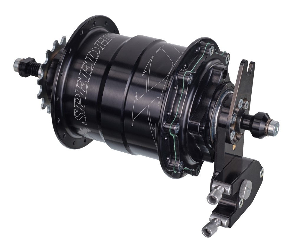 Piasta ROHLOFF SPEEDHUB 500/14 A12 DB OEM2 XL 32 otw. Czarna, Zestaw (Pod Sztywną Oś/Hamulec Tarczowy/Adapter OEM2/O.L.D.177mm) (NEW)
