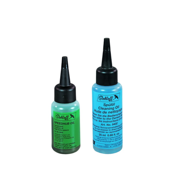 Zestaw olejów piasty na 1x wymianę ROHLOFF OIL OF SPEEDHUB 500/14 - SET FOR 1x OIL CHANGE (Olej czyszczący 25ml + Olej całoroczny 12,5ml/1 Wymiana) (NEW)