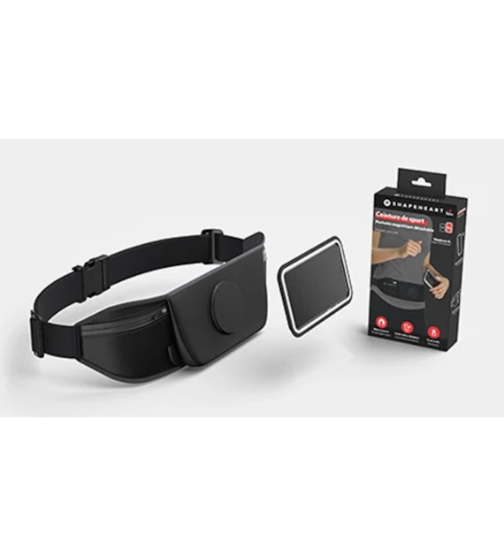 Pas do biegania z pokrowcem na telefon na biodra SHAPEHEART BELT AMZ roz.XL < 16,5 cm (NEW)