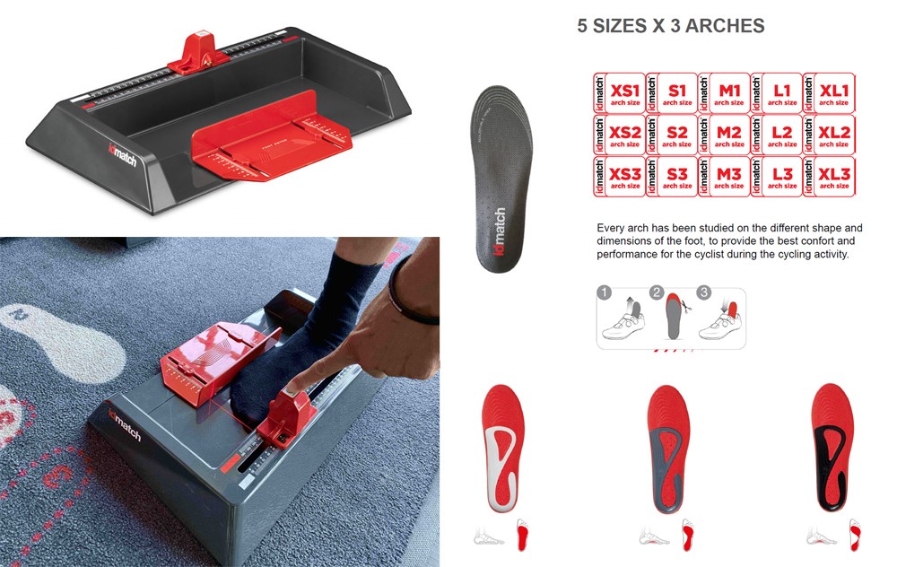 Zestaw IDMATCH FOOTBED SHOP STARTING KIT - Footmeter included (Zestaw 50 szt. wkładek + Narzędzie pomiaru stopy z podkładką termiczną) (NEW)