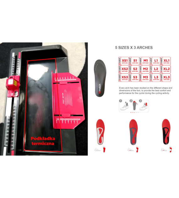 Zestaw IDMATCH FOOTBED SHOP STARTING KIT - Footmeter not included (Zestaw 50 szt. wkładek + Podkładka termiczna) (NEW)