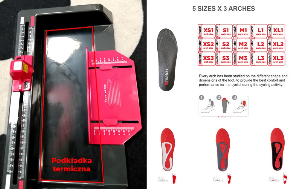 Zestaw IDMATCH FOOTBED SHOP STARTING KIT - Footmeter not included (Zestaw 50 szt. wkładek + Podkładka termiczna) (NEW)