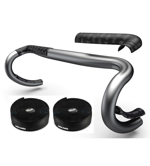 Owijka 3mm + wkładki piankowe na kierownicę SELLE ITALIA Shock absorber kit, Czarna (NEW)