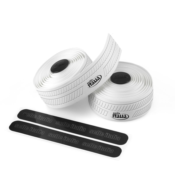 Owijka na kierownicę SELLE ITALIA CONTROLLO, 2,5mm, Pianka PU & EVA-Żel, Biała (WYPRZEDAŻ -50%)