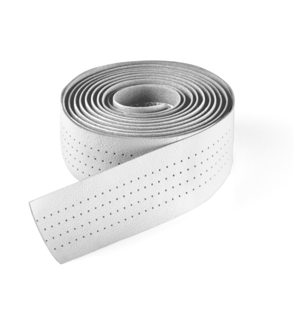 Owijka na kierownicę SELLE ITALIA SMOOTAPE CLASSICA WHITE, 2,5mm, Żel, Perforowana skóra, Biała (NEW)