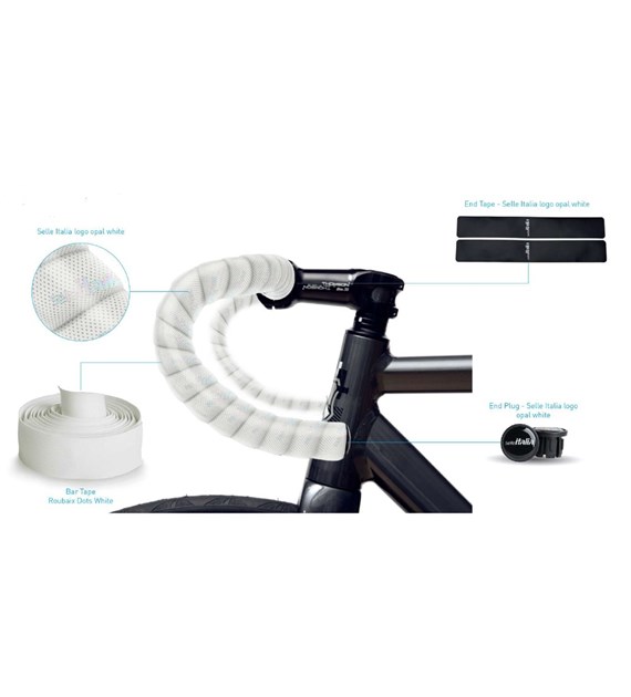 Owijka na kierownicę SELLE ITALIA SE OPAL WHITE, 2,5mm, 30x2000mm, Edycja Limitowana, 130g (NEW)