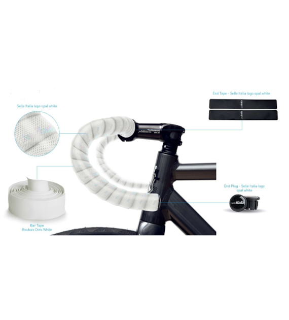Owijka na kierownicę SELLE ITALIA SE OPAL WHITE, 2,5mm, 30x2000mm, Edycja Limitowana, 130g (NEW)