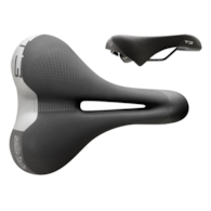 Siodło SELLE ITALIA SPORTOURING T 3 FLOW S2, 267x210mm, Pręty Fec Alloy, Hi-Viz, Żel, 480g (NEW).