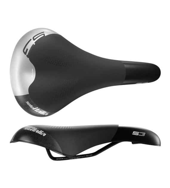 Siodło SELLE ITALIA SPORTOURING S 3 L1, 280x160mm, Pręty Fec Alloy, Hi-Viz, Żel, 377g (NEW).
