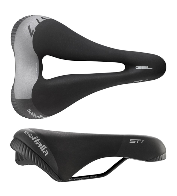 Siodło SELLE ITALIA SPORTOURING ST 1  L3, 261x166mm, Pręty Fec Alloy, Hi-Viz, Żel 477g (NEW).