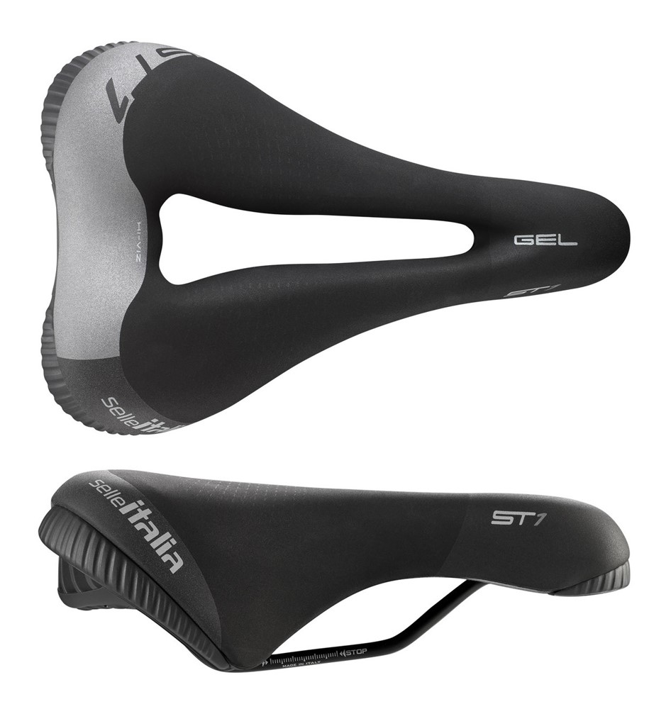Siodło SELLE ITALIA SPORTOURING ST 1 SUPERFLOW L (idmatch L3), Fec Alloy Rail, Light Gel 477g (NEW 2025)