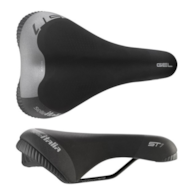 Siodło SELLE ITALIA SPORTOURING ST 1  L1, 261x166mm, Pręty Fec Alloy, Hi-Viz, Żel, 497g (NEW).