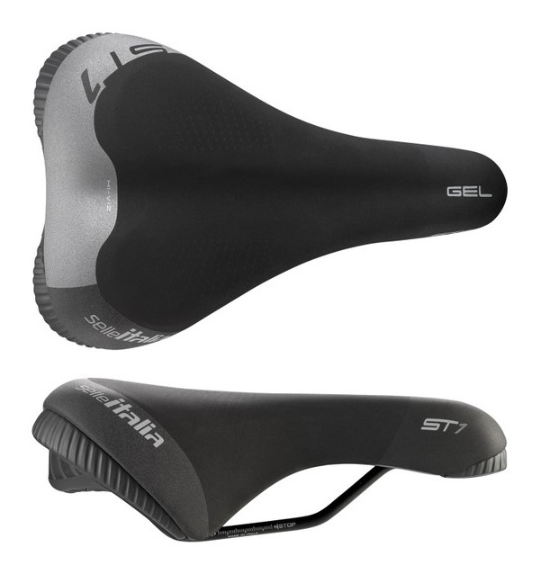 Siodło SELLE ITALIA SPORTOURING ST 1  L (idmatch L1), Fec Alloy Rail, Light Gel, 497g (NEW 2025)