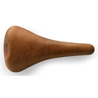 Siodło SELLA ITALIA HERITAGE FLITE RACER LIGHT BROWN L (id match L1), Pręty TI316, Skórzane, Jasny Brąz, 230g (NEW)